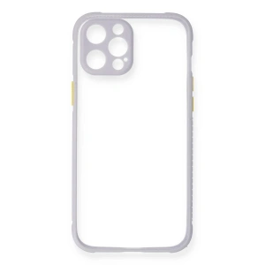 İphone 12 Pro Kılıf Miami Şeffaf  - Lila