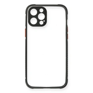 İphone 12 Pro Kılıf Miami Şeffaf  - Siyah