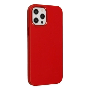 İphone 12 Pro Max Kılıf Asya Deri  - Kırmızı