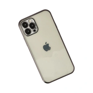 İphone 12 Pro Max Kılıf  Lensli  - Siyah