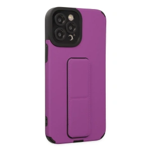 İphone 12 Pro Max Kılıf Mega Standlı  - Mor