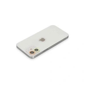 İphone 12 Renkli Kamera Lens Koruma Cam - Sarı-tcu