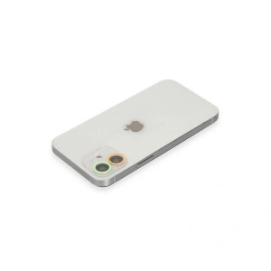 İphone 12 Renkli Kamera Lens Koruma Cam - Tcu-yeşil