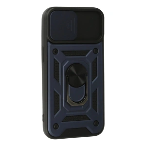 İphone 13 Kılıf Pars Lens Yüzüklü  - Lacivert