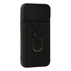 İphone 13 Kılıf Pars Lens Yüzüklü  - Siyah