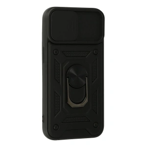 İphone 13 Kılıf Pars Lens Yüzüklü  - Siyah