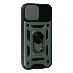 İphone 13 Kılıf Pars Lens Yüzüklü  - Yeşil