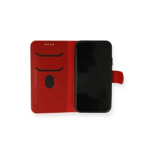 İphone 13 Mini Kılıf Trend S Plus Kapaklı Kılıf - Kırmızı