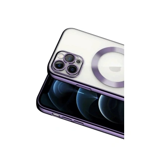 İphone 13 Pro Kılıf Kross Magneticsafe Kapak - Mor
