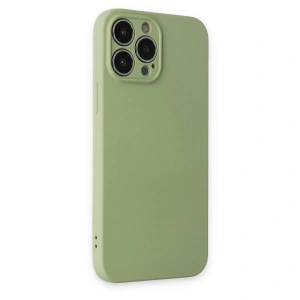 İphone 13 Pro Kılıf Nano İçi Kadife  - Yeşil