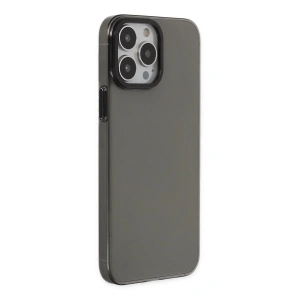 İphone 13 Pro Max Kılıf Anka Pc Sert Metal Kapak - Siyah