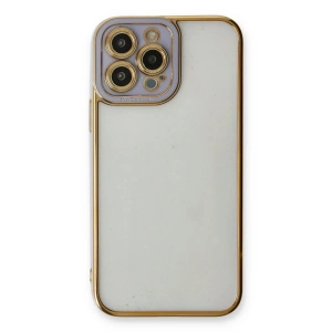 İphone 13 Pro Max Kılıf Liva Lens  - Lila