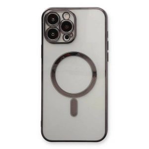 İphone 13 Pro Max Kılıf Magneticsafe Lazer  - Siyah