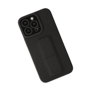 İphone 13 Pro Max Kılıf Mega Standlı  - Siyah