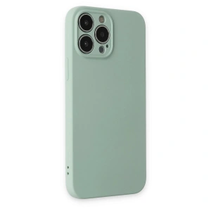 İphone 13 Pro Max Kılıf Nano İçi Kadife  - Su Yeşili