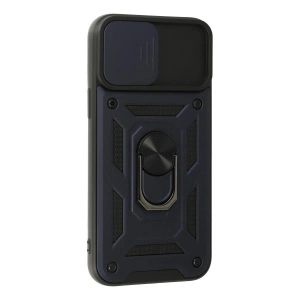 İphone 13 Pro Max Kılıf Pars Lens Yüzüklü  - Lacivert