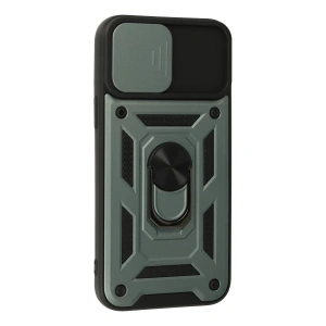 İphone 13 Pro Max Kılıf Pars Lens Yüzüklü  - Yeşil