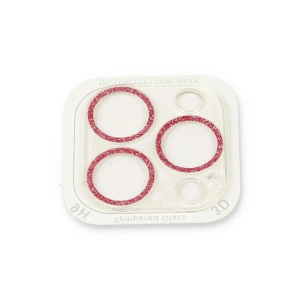 İphone 13 Pro Shine Kamera Lens Koruma Cam - Pembe