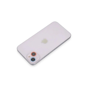İphone 13 Renkli Kamera Lens Koruma Cam - Pembe-mi