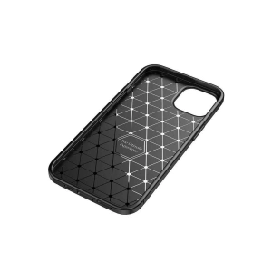 İphone 14 Kılıf Auto Fus Karbon Kapak - Siyah