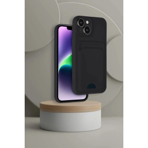 İphone 14 Kılıf Kelvin Kartvizitli  - Kahverengi