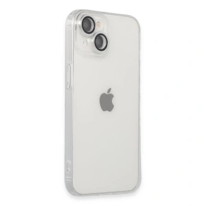 İphone 14 Kılıf Luko Lens  - Gümüş