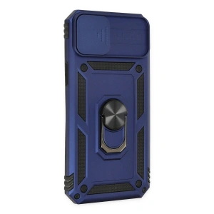 İphone 14 Plus Kılıf Pars Lens Yüzüklü  - Lacivert