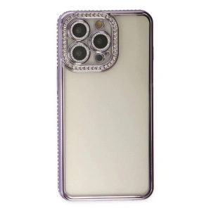 İphone 14 Pro Kılıf Joke Taşlı  - Mor