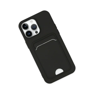 İphone 14 Pro Kılıf Kelvin Kartvizitli  - Siyah