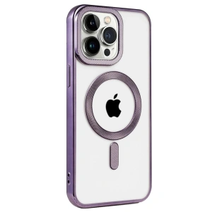 İphone 14 Pro Kılıf Kronos Magsafe Kapak - Derin Mor