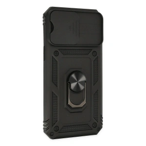 İphone 14 Pro Kılıf Pars Lens Yüzüklü  - Siyah