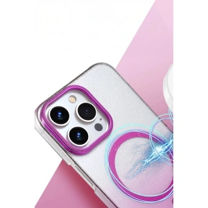 İphone 14 Pro Max Glossy Magsafe Kapak - Pembe