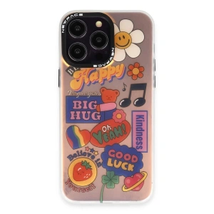 İphone 14 Pro Max Kılıf Estoril Desenli Kapak - Estoril - 15