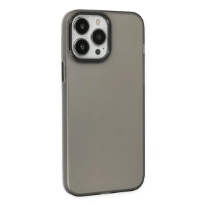 İphone 14 Pro Max Kılıf Modos Metal Kapak - Siyah