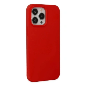 İphone 14 Pro Max Kılıf Nano İçi Kadife  - Kırmızı