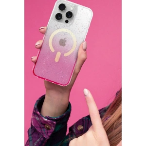 İphone 14 Pro Pummel Shiny Magsafe Kapak - Pembe