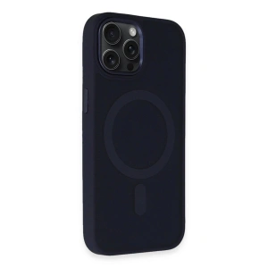 İphone 15 Pro Kılıf Oslo Magsafe Kapak - Lacivert