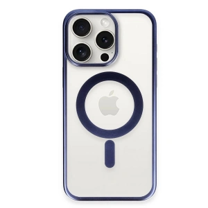 İphone 15 Pro Max Kılıf Erozi Magsafe Kapak - Lacivert