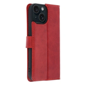 İphone 15 Trend S Plus Kapaklı Kılıf - Kırmızı