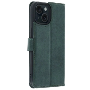 İphone 15 Trend S Plus Kapaklı Kılıf - Yeşil