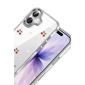 İphone 16 Fiyonk Desenli Kapak - Desen 9