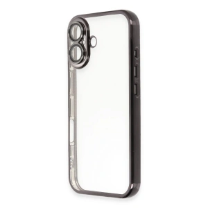 İphone 16 Kılıf  Lensli  - Siyah