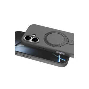 İphone 16 Plus Regal Magsafe Standlı Kapak - Titan Gri