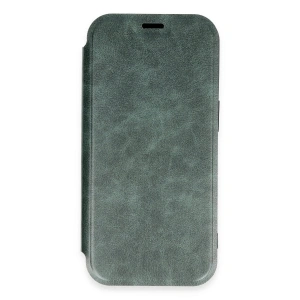 İphone 16 Pro Kılıf Flip Cover - Koyu Yeşil
