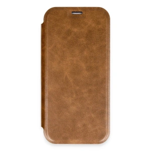 İphone 16 Pro Kılıf Flip Cover - Taba