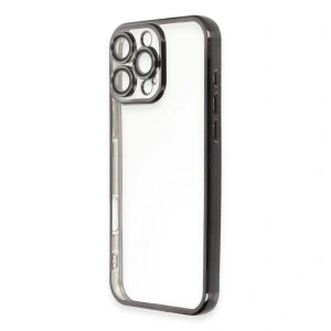 İphone 16 Pro Kılıf  Lensli  - Siyah