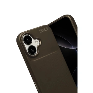 İphone 17 Auto Fus Karbon Kapak - Kahverengi