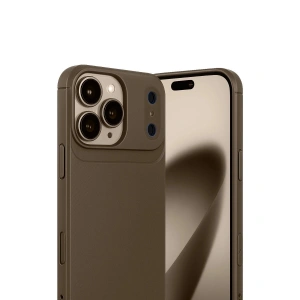 İphone 17 Pro Auto Fus Karbon Kapak - Kahverengi
