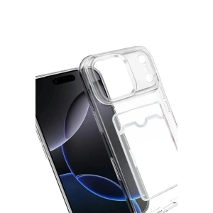 İphone 17 Pro Max Kart Şeffaf  - Şeffaf
