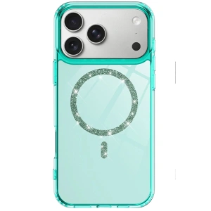 İphone 17 Pro Max Live Diamond Magsafe Kapak - Yeşil